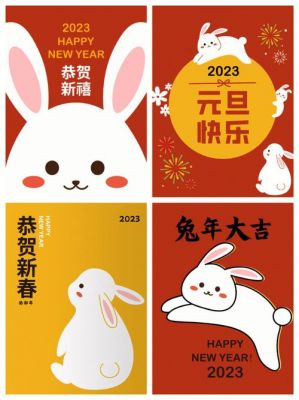 2023兔年新年贺卡？2023兔年人物怎么画